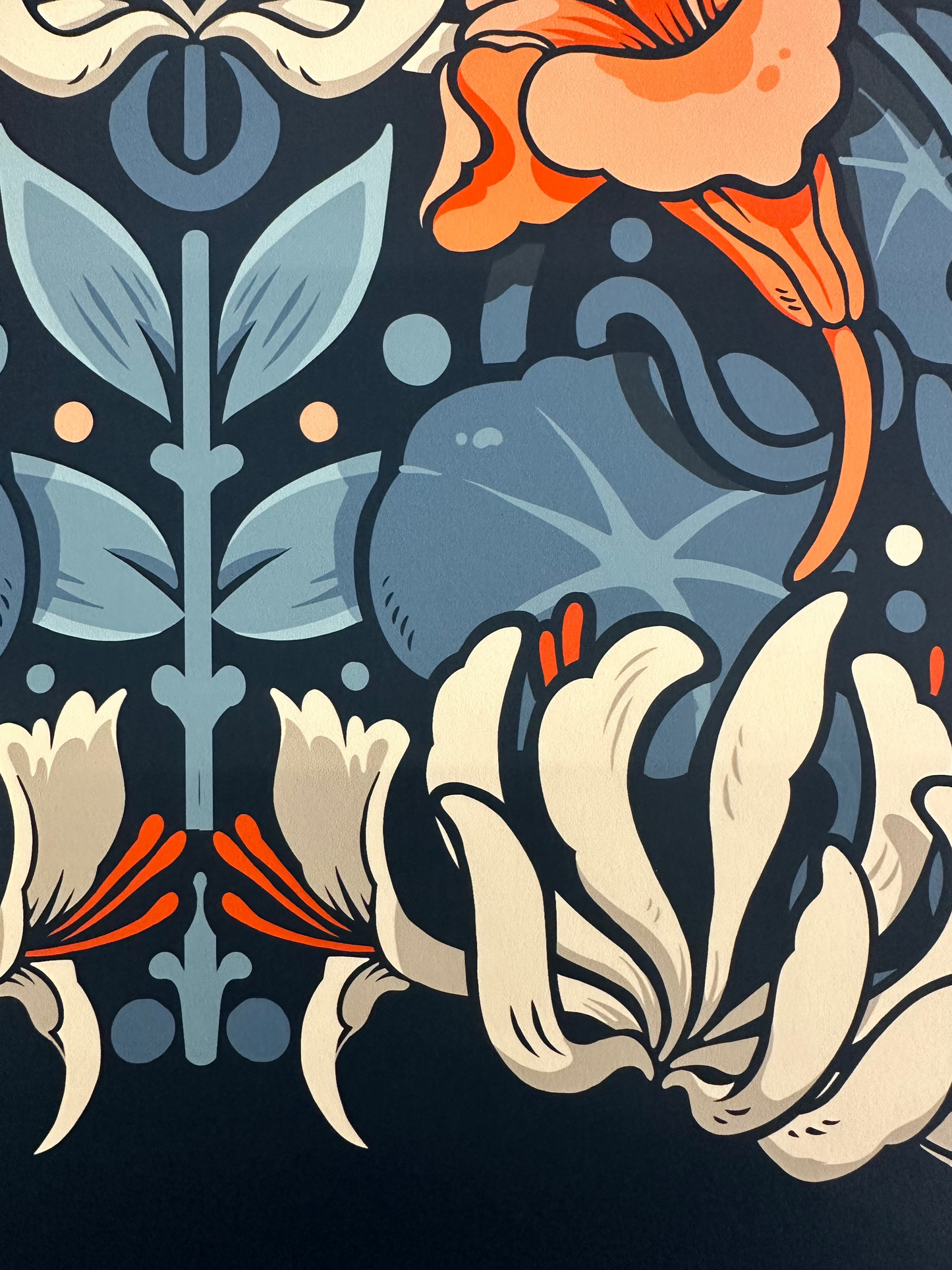 Honeysuckle and Nasturtium (Crop 2)