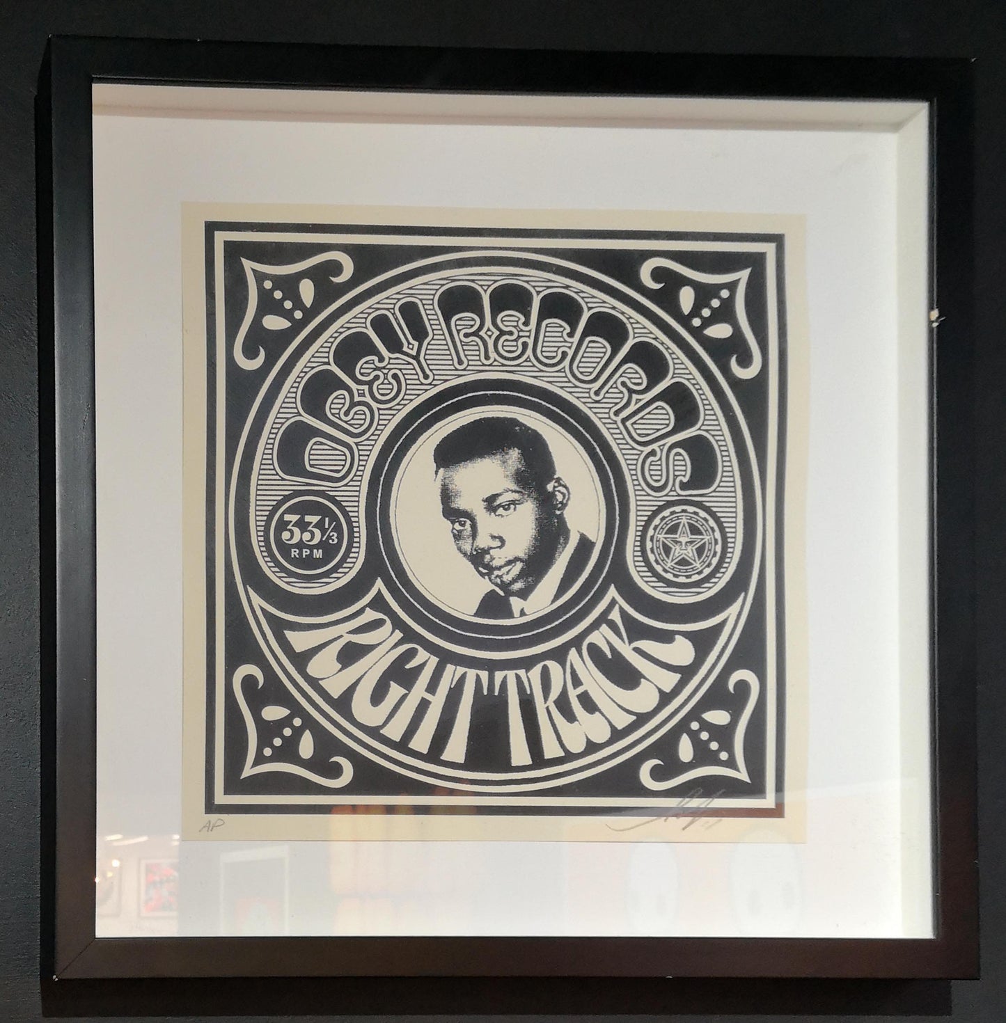 Right Track Record Print