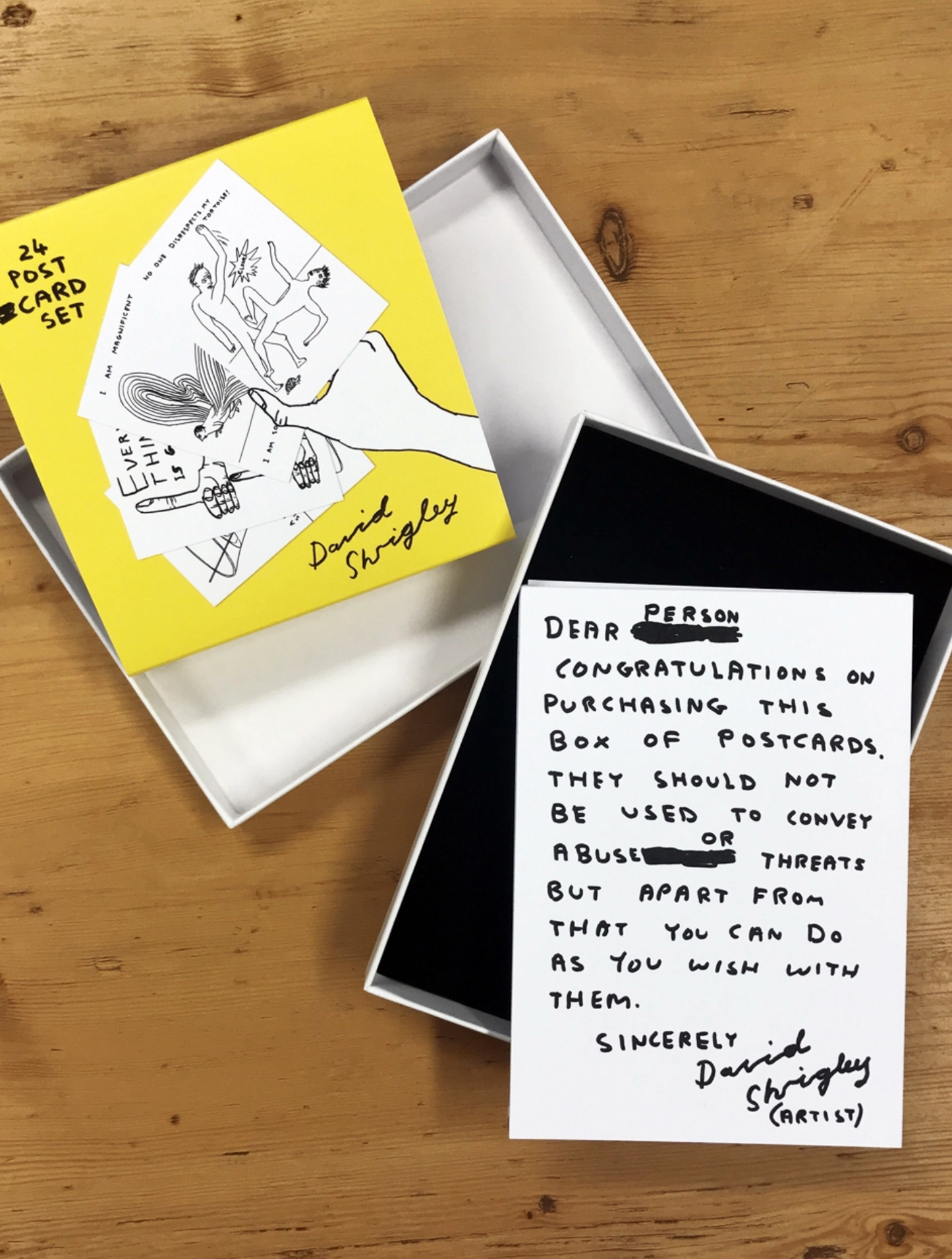 David Shrigley Postcard Set