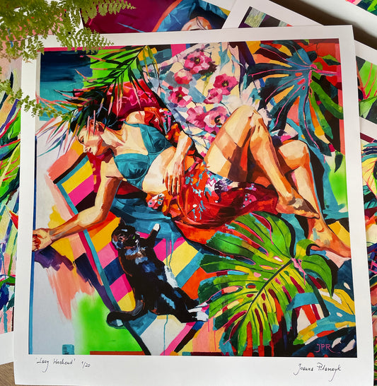 Lazy Weekend Print Handfinished Medium