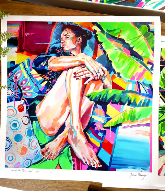 Under the Palm Trees Print